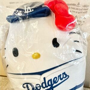 Sanrio Hello Kitty Dodgers Plush - White, Blue, Red